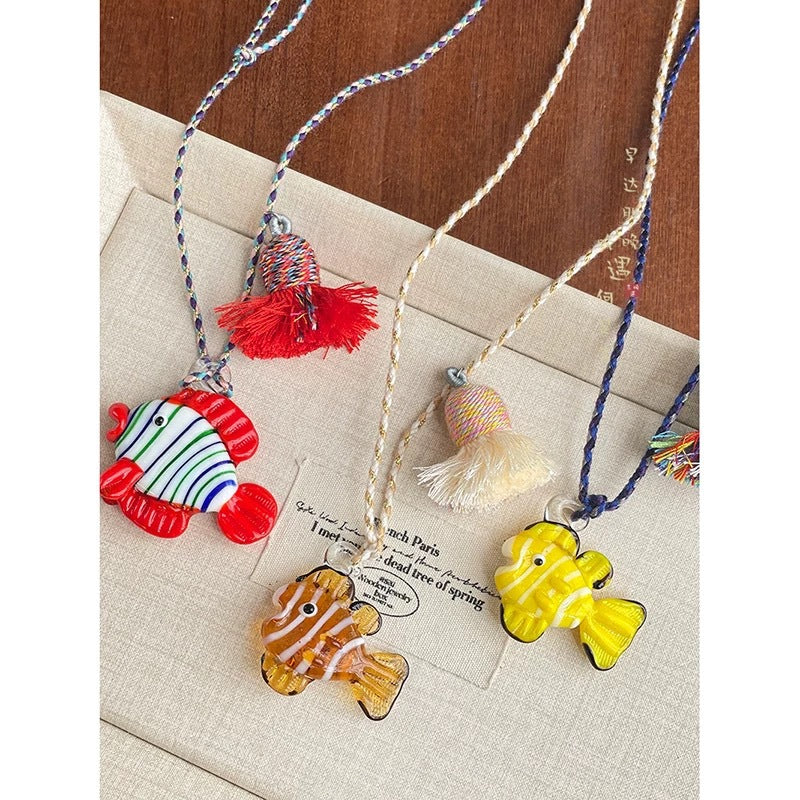 Wholesale Cute Clownfish Pendant Necklace