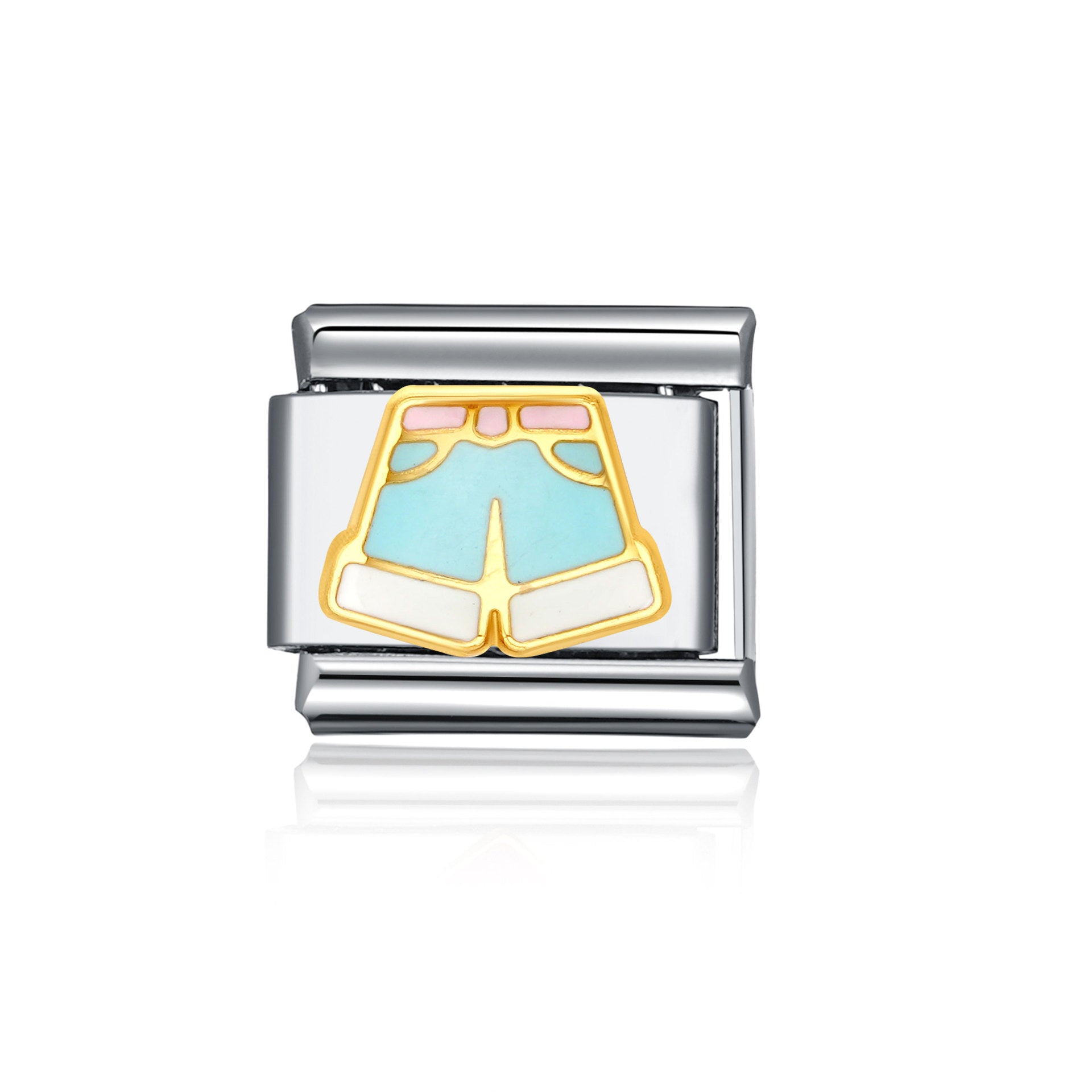 Bracelet de charme italien en gros de 9 mm d'animal d'épissage et de planable en acier inoxydable