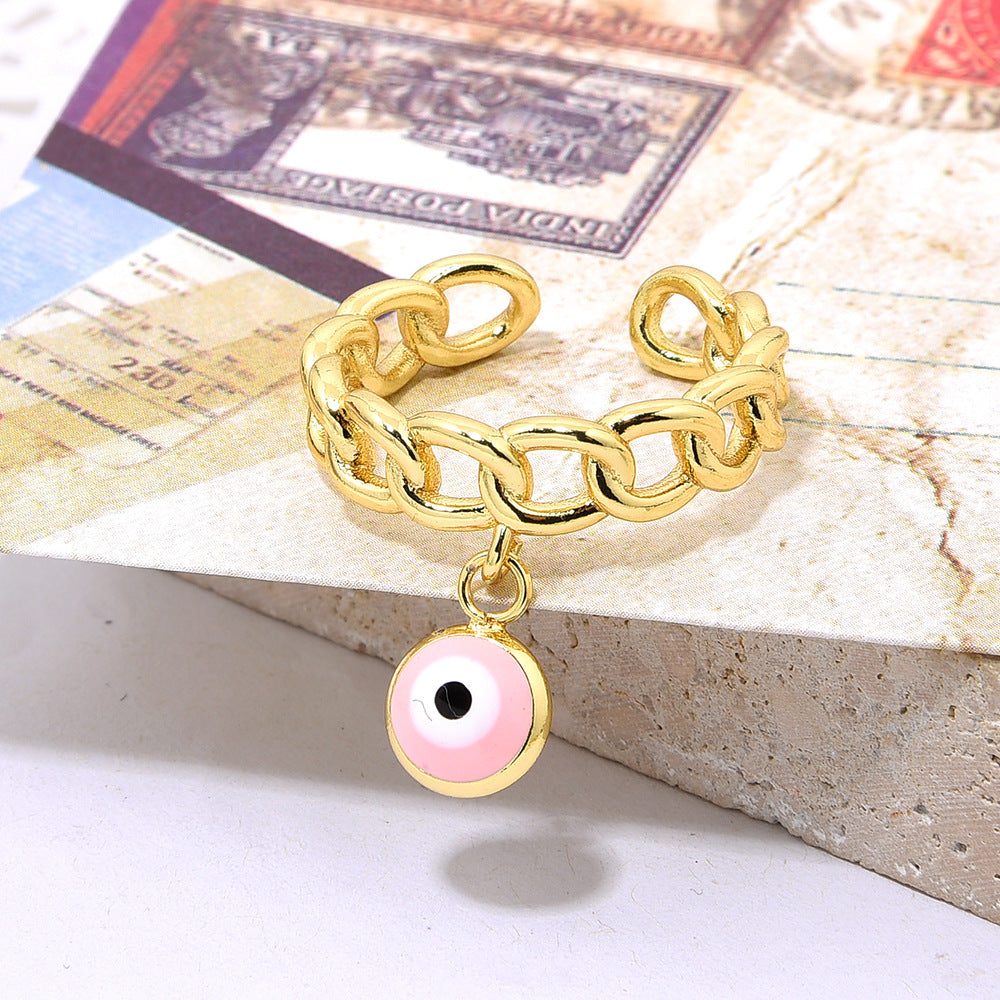 Wholesale Oil-Dripping Demon Eye Ring