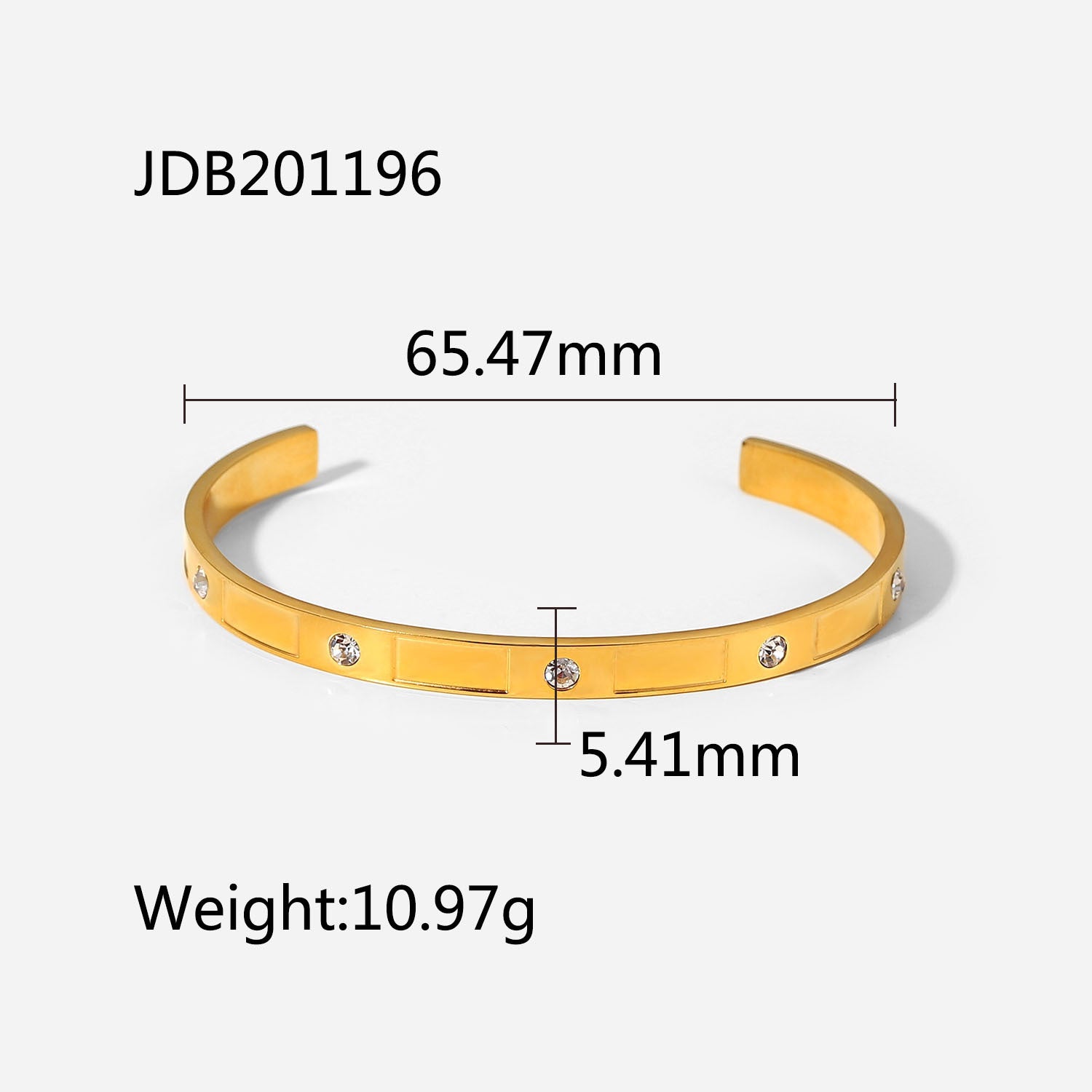 Wholesale Titanium Steel Bracelet Stainless Steel Zircon Inlaid Bracelet Vintage Bracelet Zircon Bracelets ACC-BT-Jied003