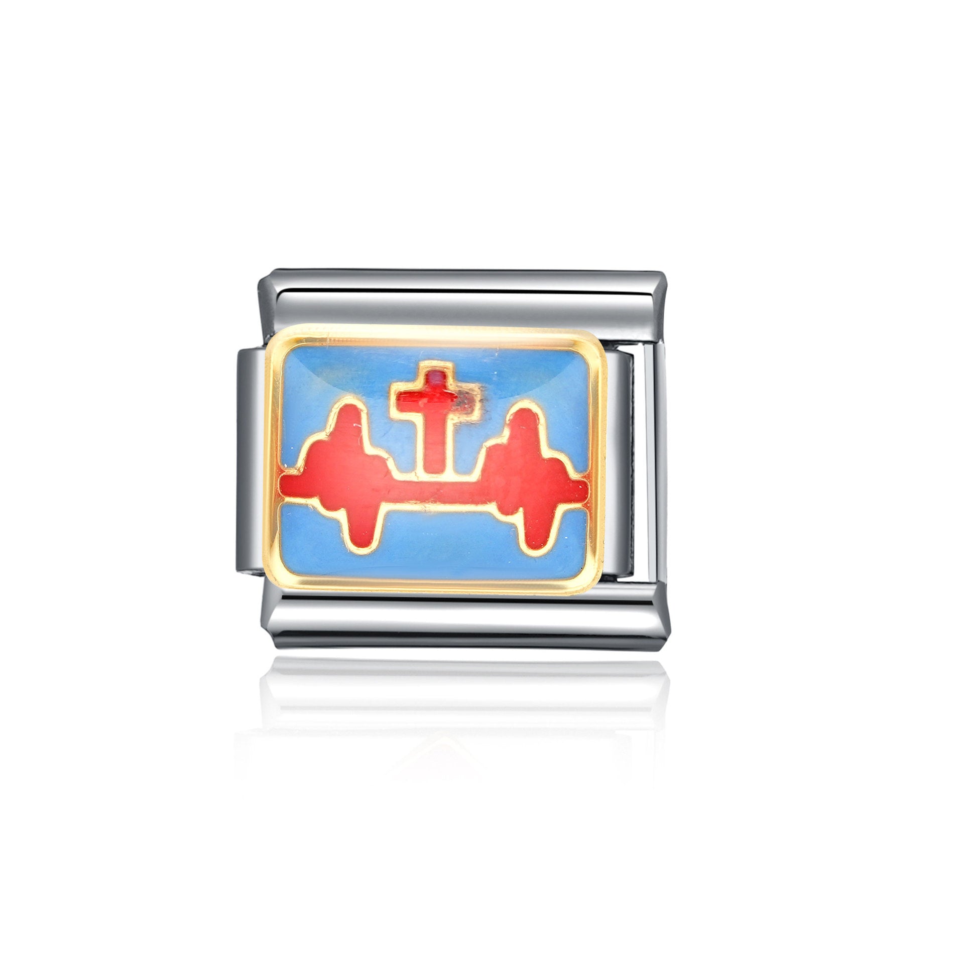 Wholesale Italian Charm Bracelet 9mm DIY Splicing Cute Cartoon Stainless Steel Composable Bracelet