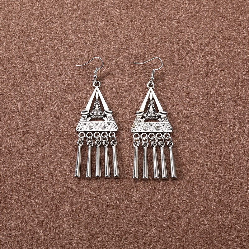 Wholesale Retro Tassel Long Earrings Ethnic Style Earrings ACC-ES-Gumi007