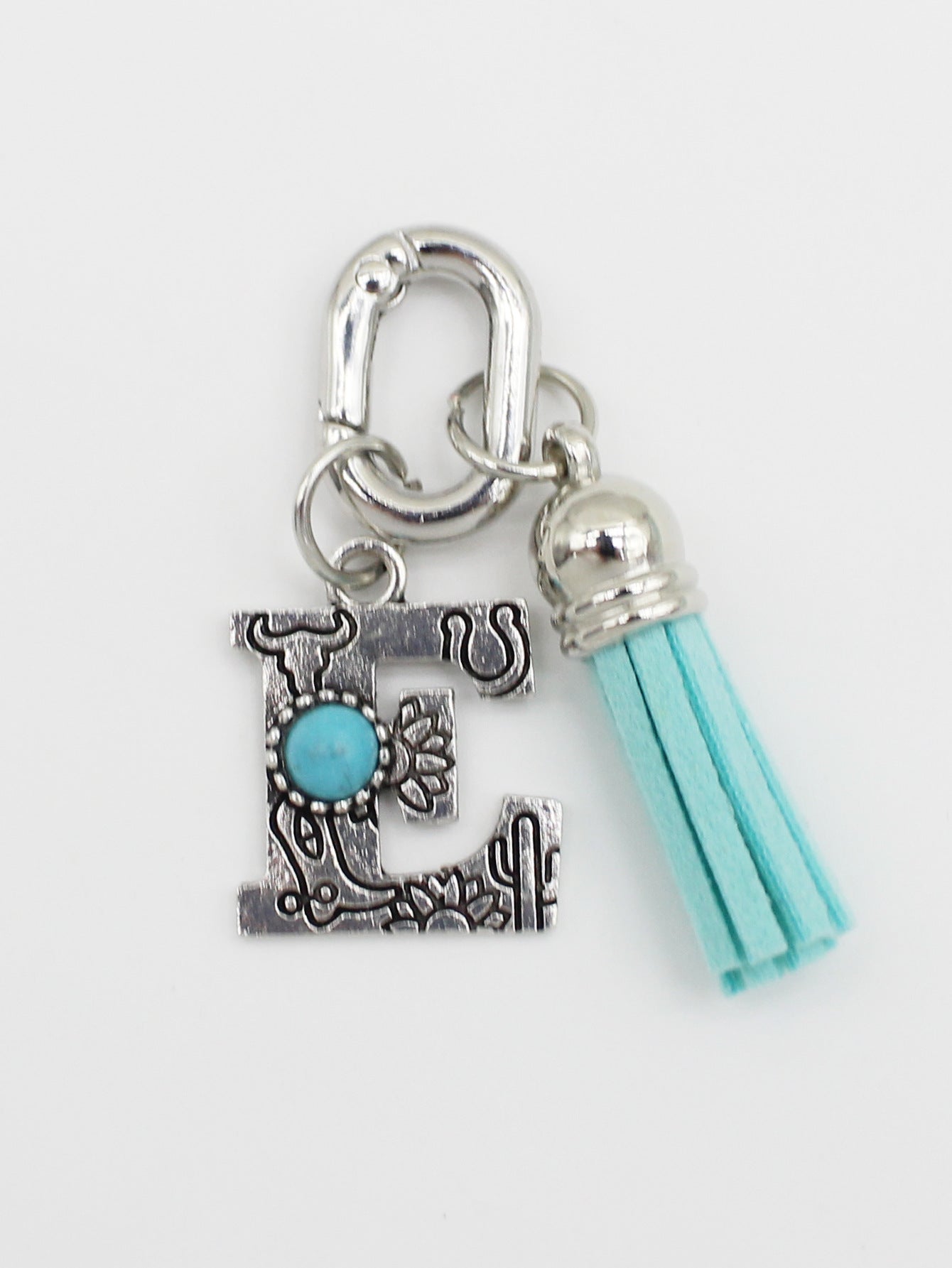 Wholesale New Ethnic Style Turquoise 26-Letter Tassel Shoe Bag Pendant Jewelry