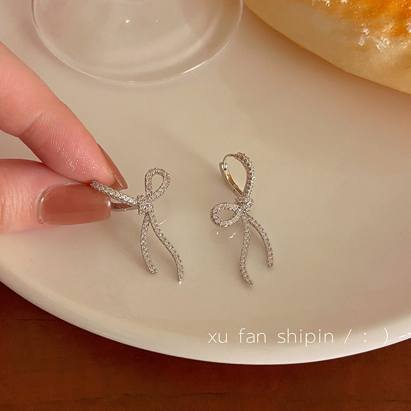 Wholesale Ribbon Bow Tassel Mosquito-repellent Incense Plate Ear Clip Earrings