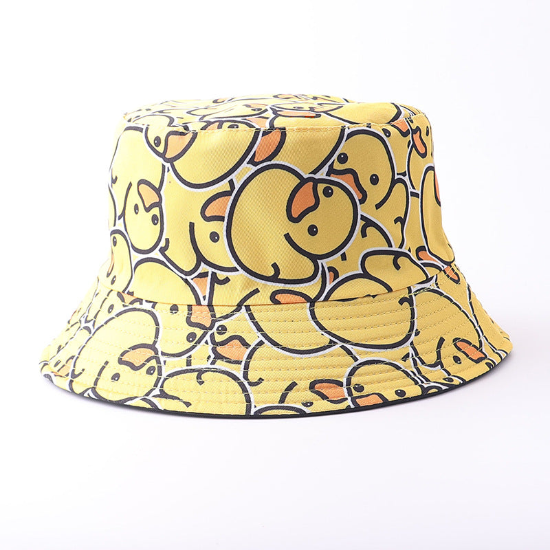 Wholesale Digital Print Yellow Duck Bucket Hat Fashion Party Accessory Gift