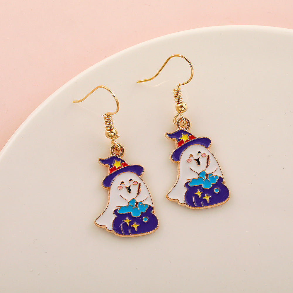 Wholesale  Halloween  earrings  popular Devil pumpkin bat festival earrings