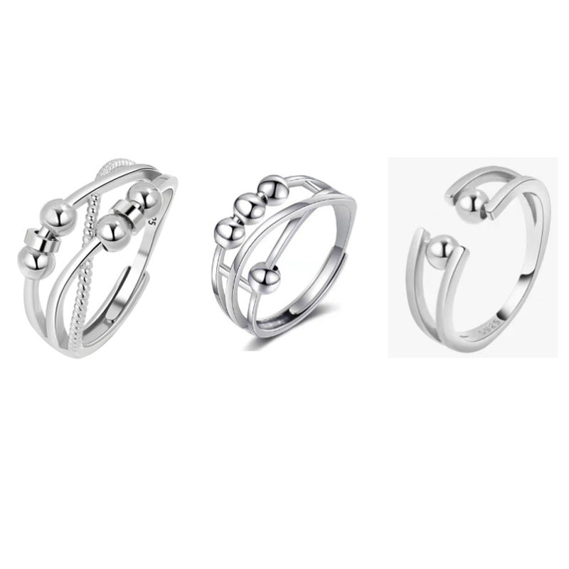 Wholesale Diamond Set Rotating Copper Ring ACC-RS-YZM002