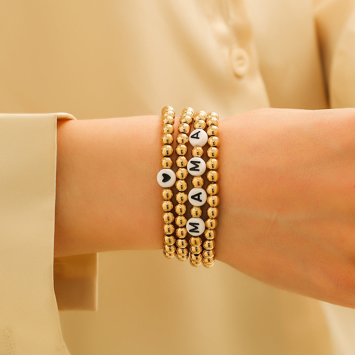 Wholesale Mother's Day gift beaded jewelry simple women's bracelet