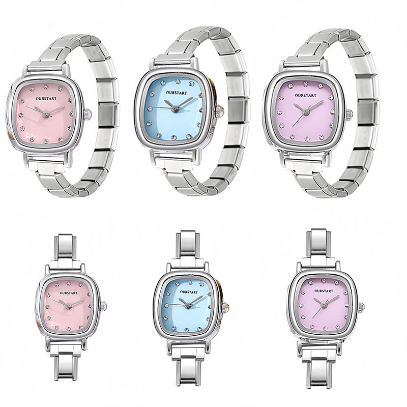 Wholesale Fashion Quartz Watch with Crystal Modular Band,  Versatile Everyday Accessory