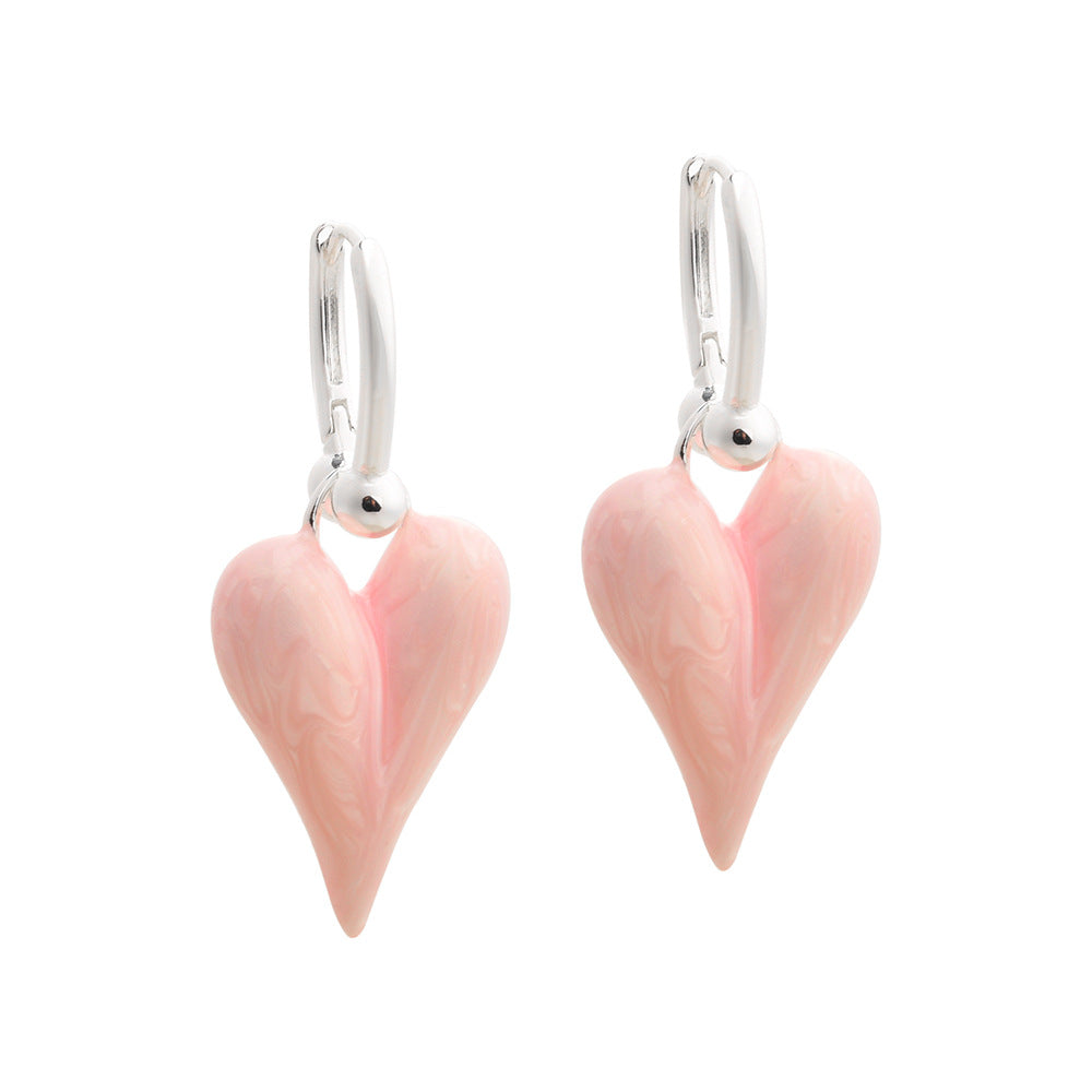 Wholesale  Light Luxury Heart Earrings