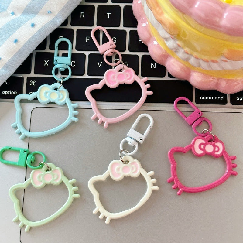 Wholesale Cartoon Cat Keychain - Trendy Bag Charm for School,  Gift for Couples &  Besties,  Boutique Resale Accessory