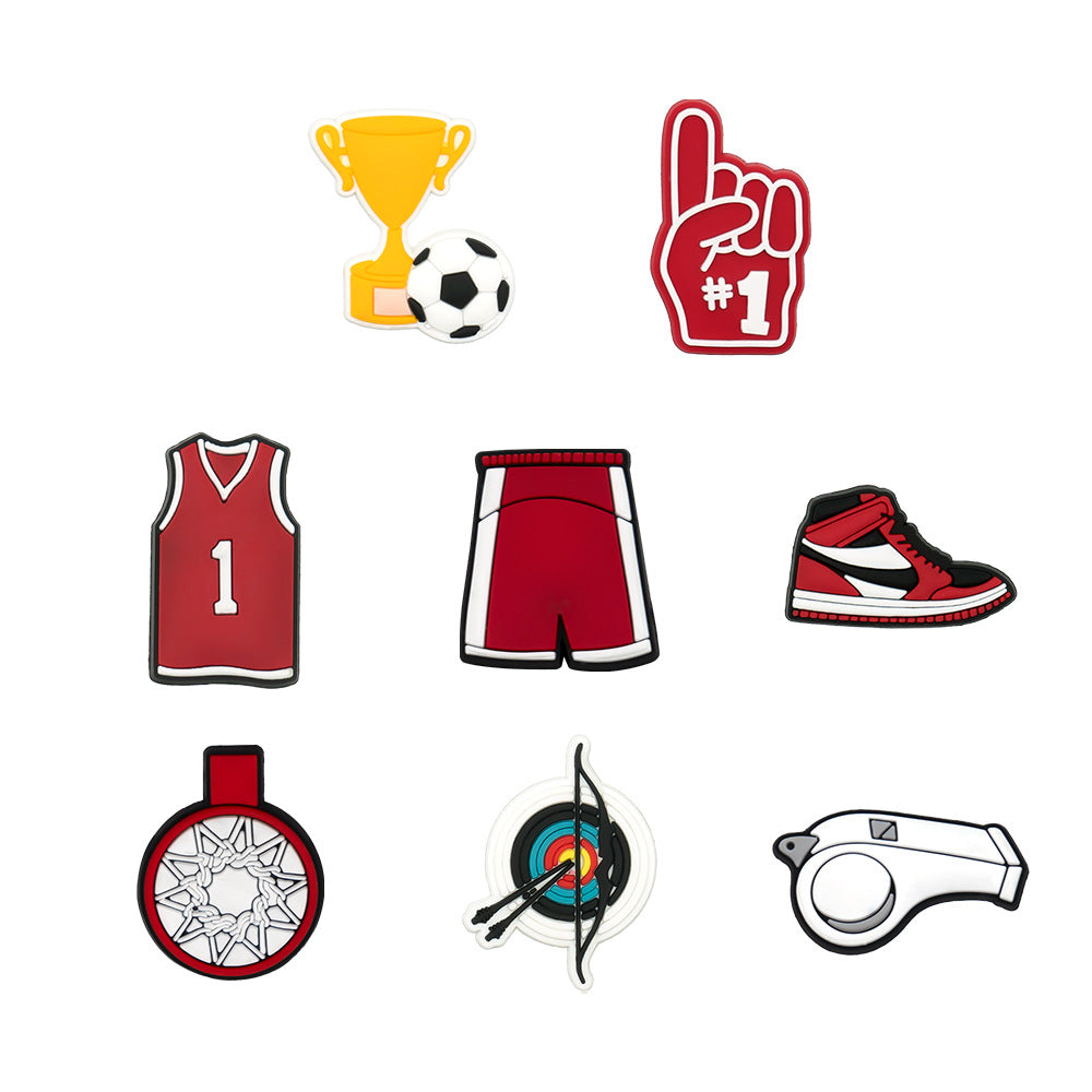 Wholesale Random 100pcs Sports Series Shoes Accessories Shoes Charms