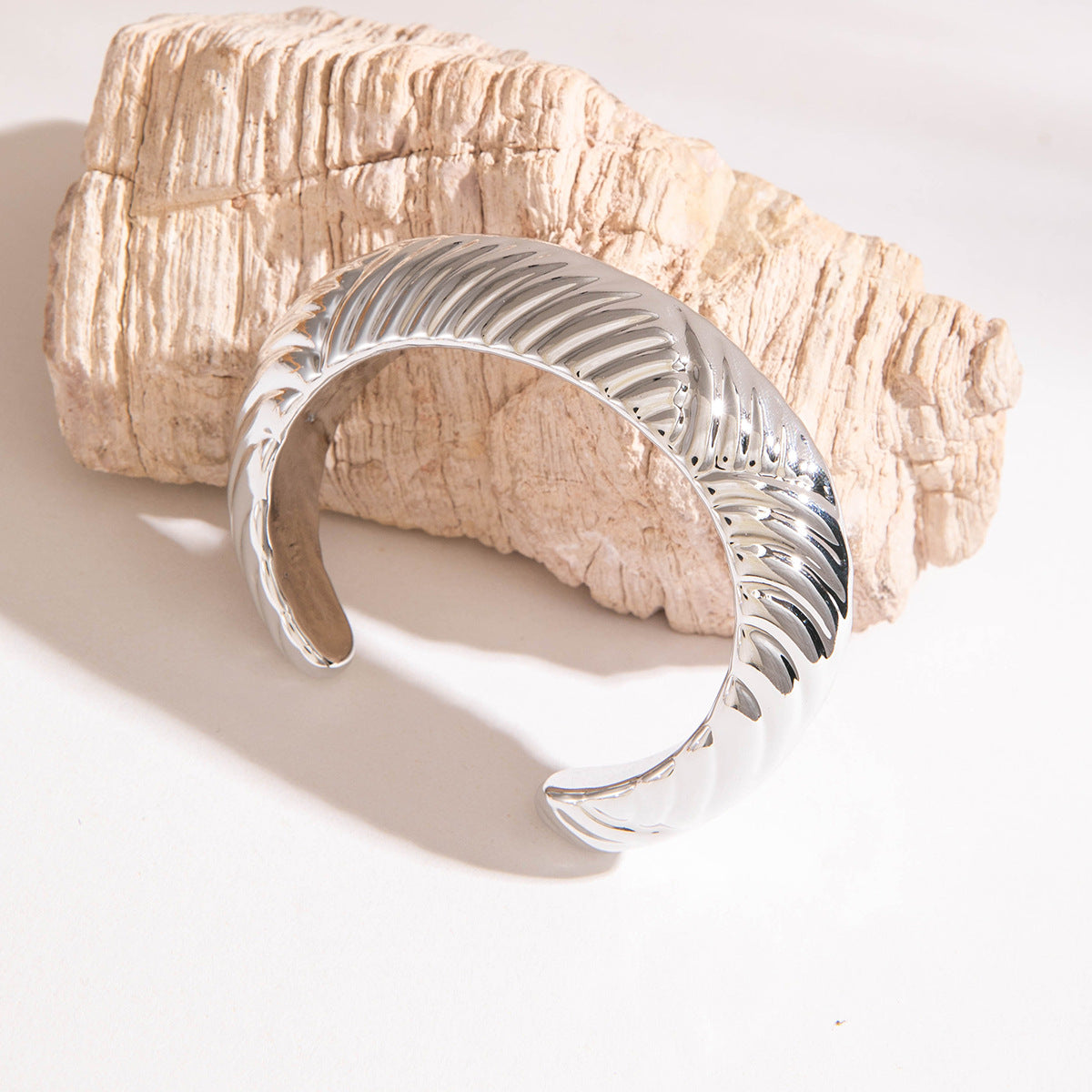 Wholesale  geometric irregular CCB gold and silver bracelet