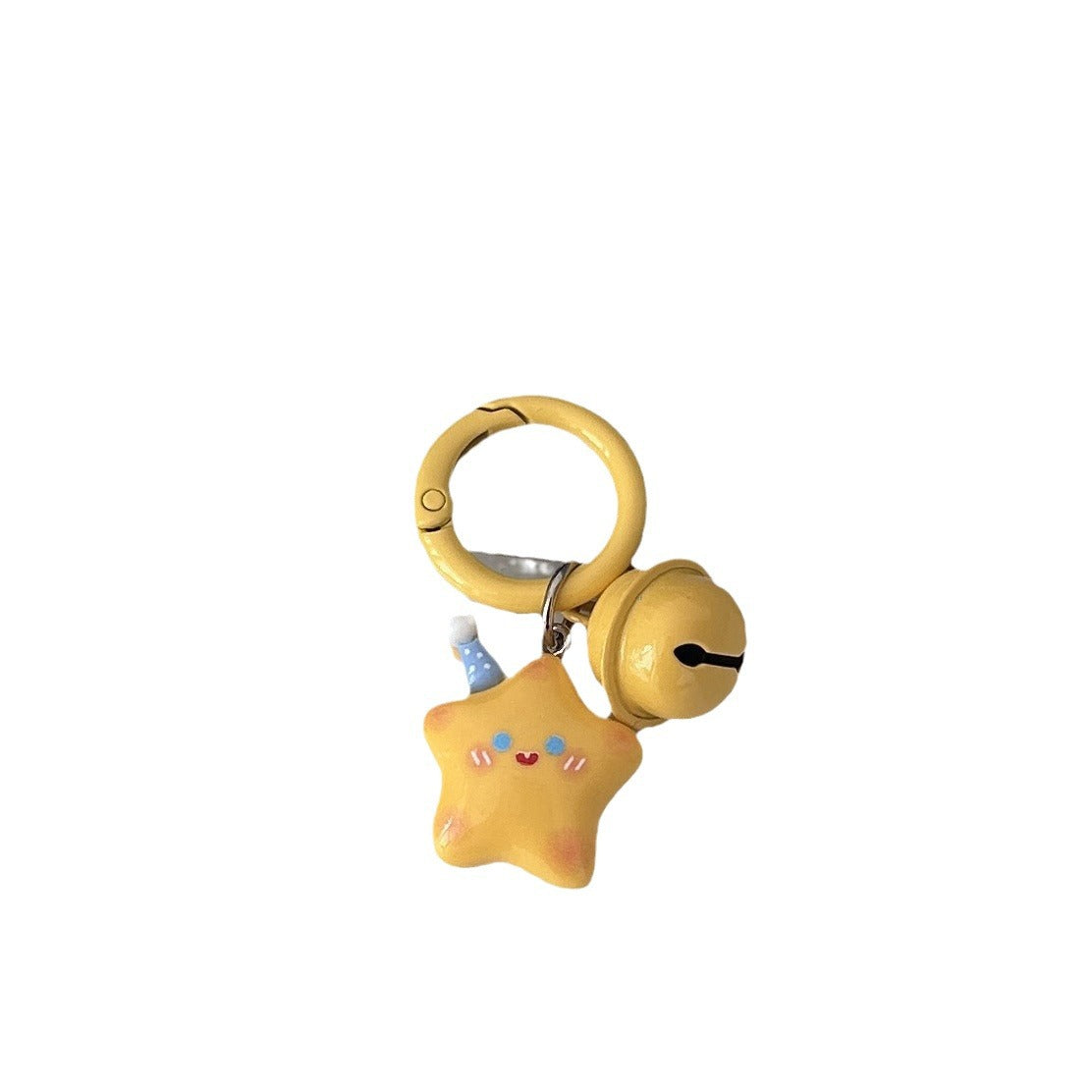 Wholesale Cute Hat Star Bell Keychain