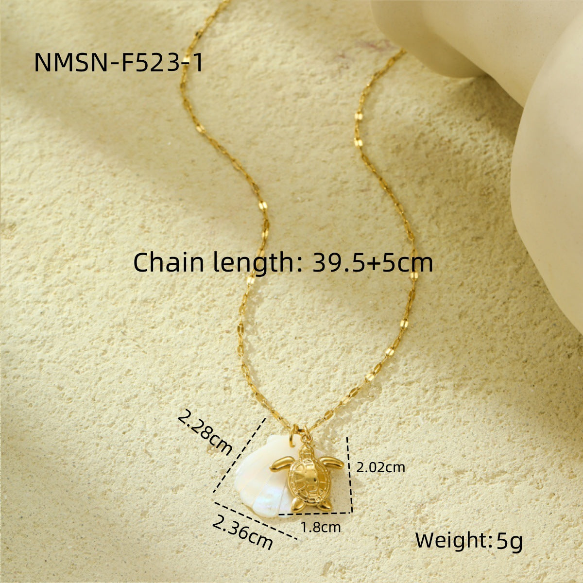 Wholesale  Stainless steel Shell Beach Wind Ocean Series Pendant Necklace