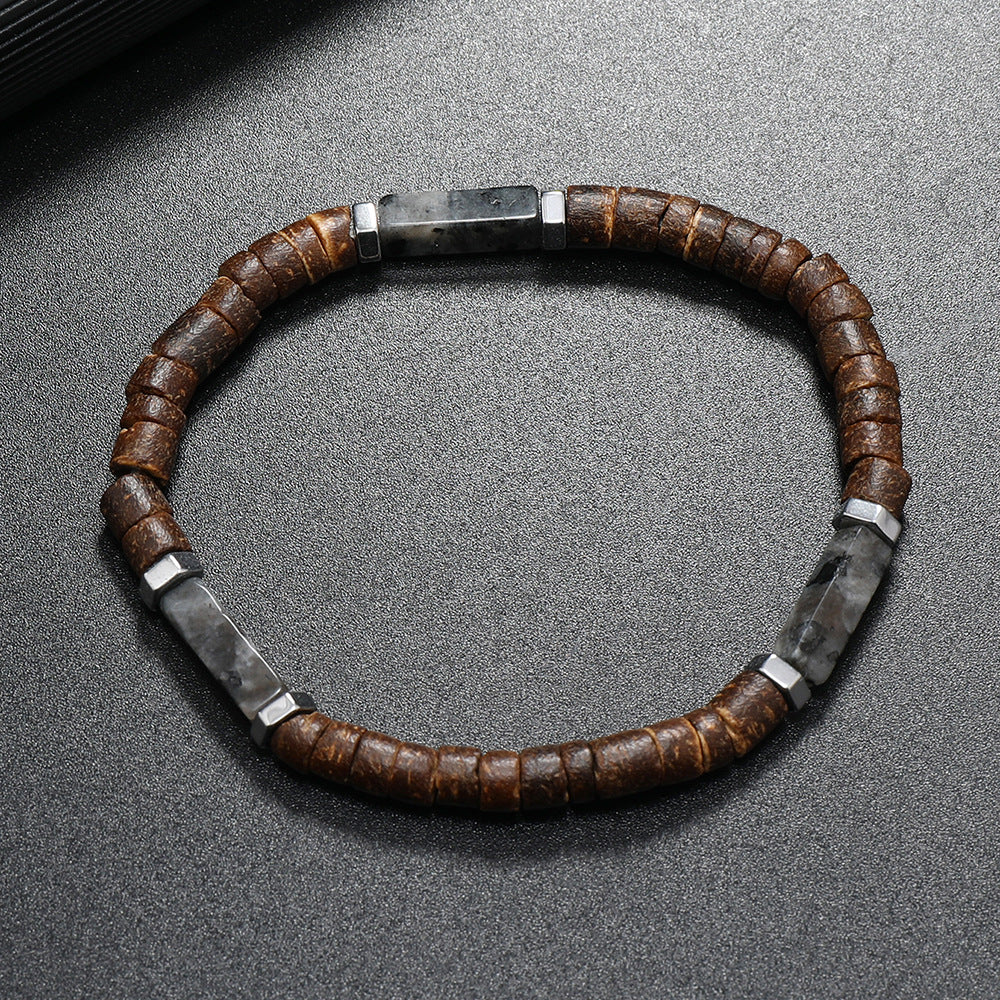 Wholesale Retro Ethnic Multi Layer nut Shell Bead Bracelet Unisex Fashion Hand Jewelry Casual Gift For Everyday Wear
