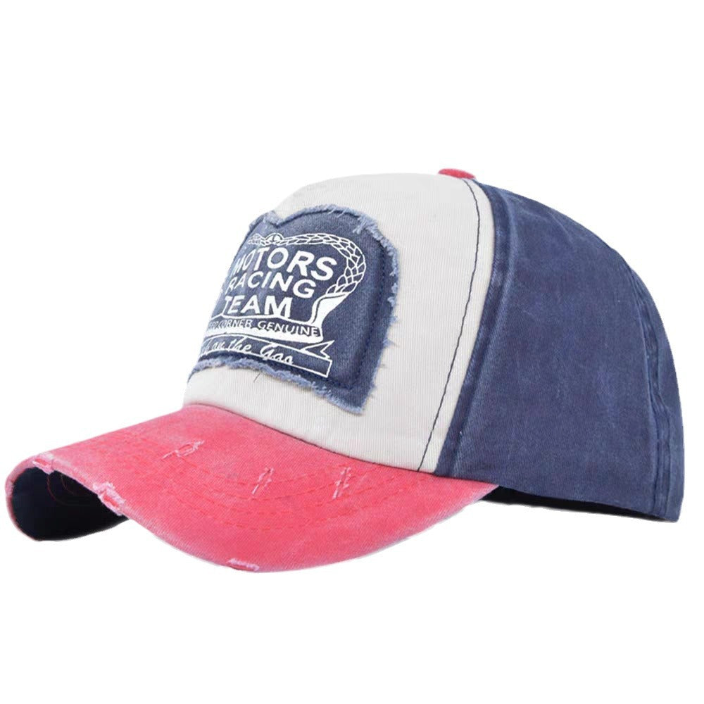 Wholesale Retro Large Head Hat Circumference Baseball Cap Soft Top Letter Patch Cap ACC-HT-RunXie001