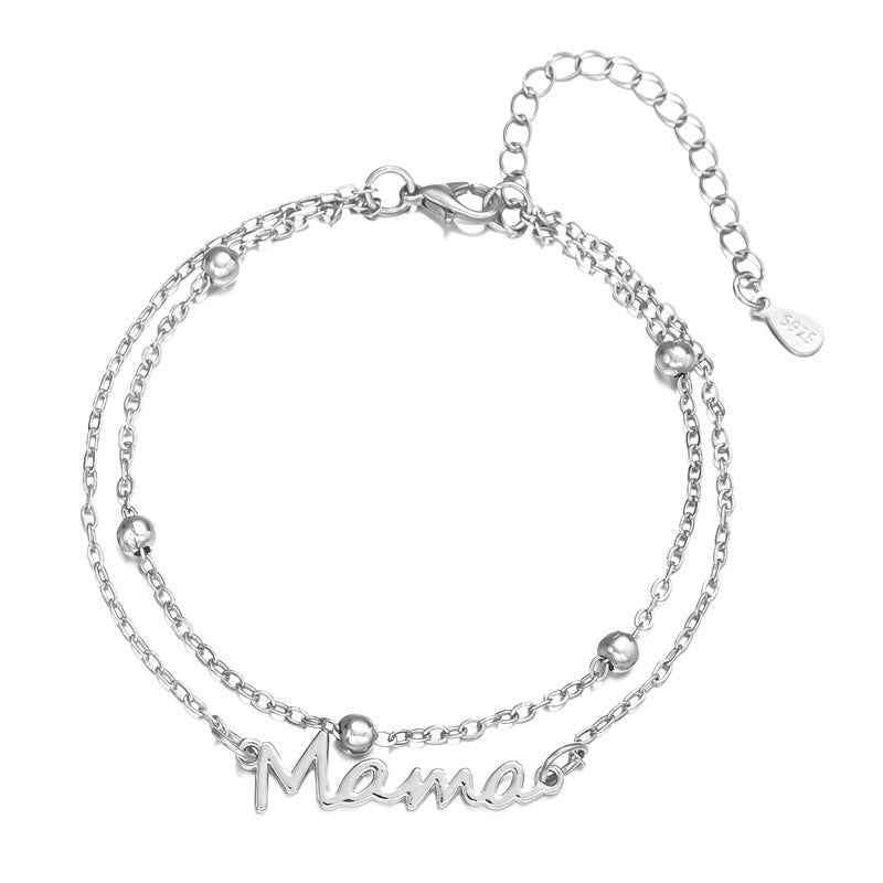 Wholesale  All-match Elegant Mama Letter Bracelet