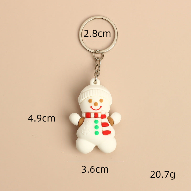 Wholesale Christmas Cute Cartoon Santa Claus Keychains ACC-KC-HongAo002