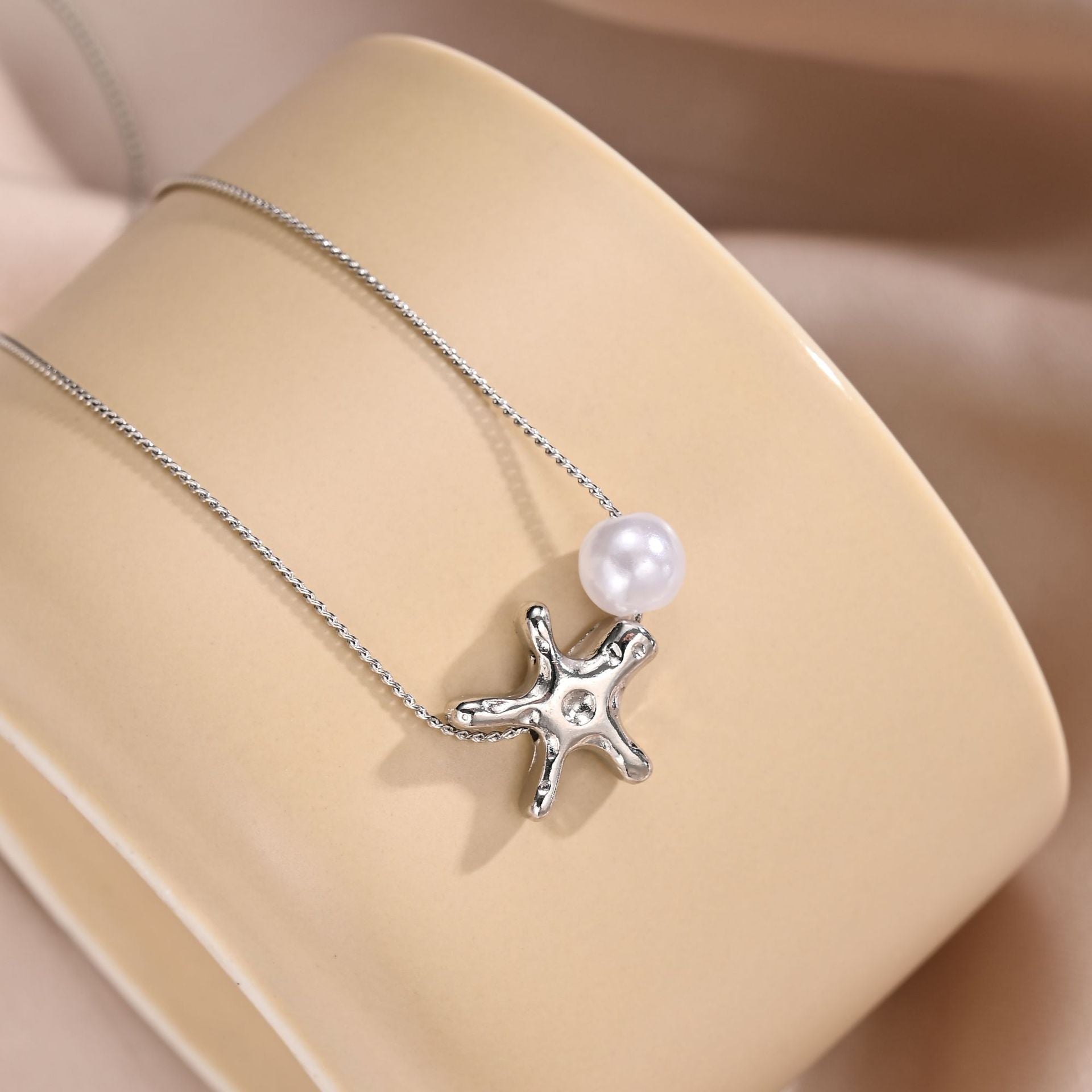 Wholesale Personalized Starfish Pearl Necklace