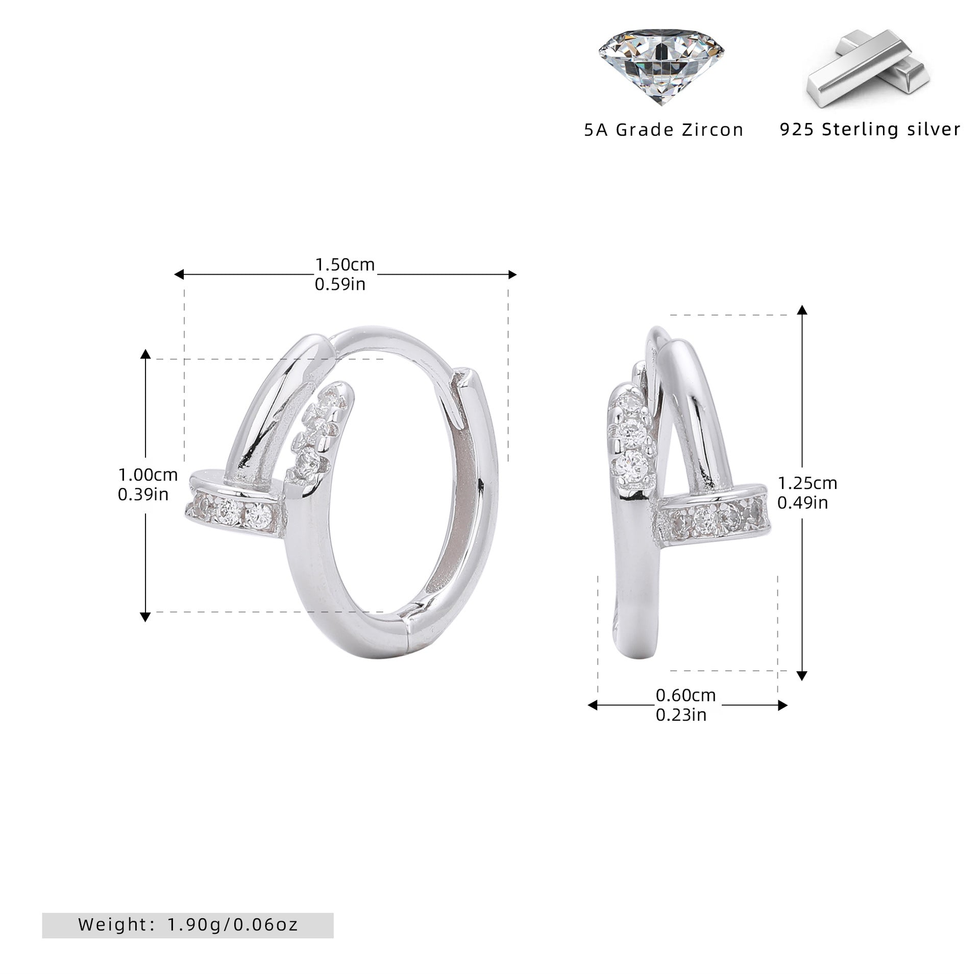 S925 en gros de luxe léger l