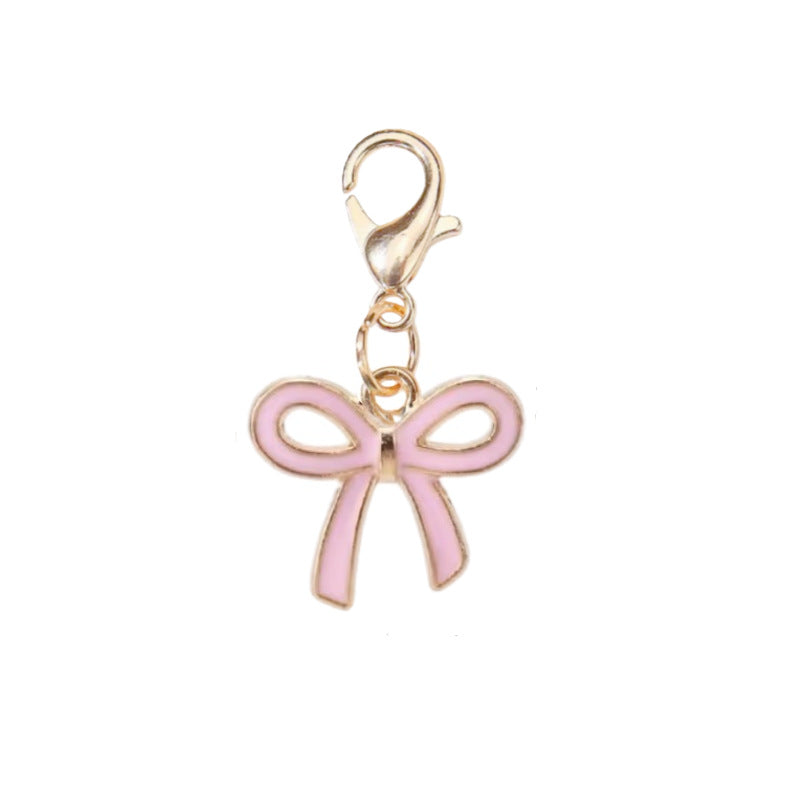 Wholesale 10pcs/pack Oil Drop Butterfly Alloy Pendant DIY Universal Buckle Pendant Accessories Bow Tie Pendant Bracelet Necklace Earrings Accessories