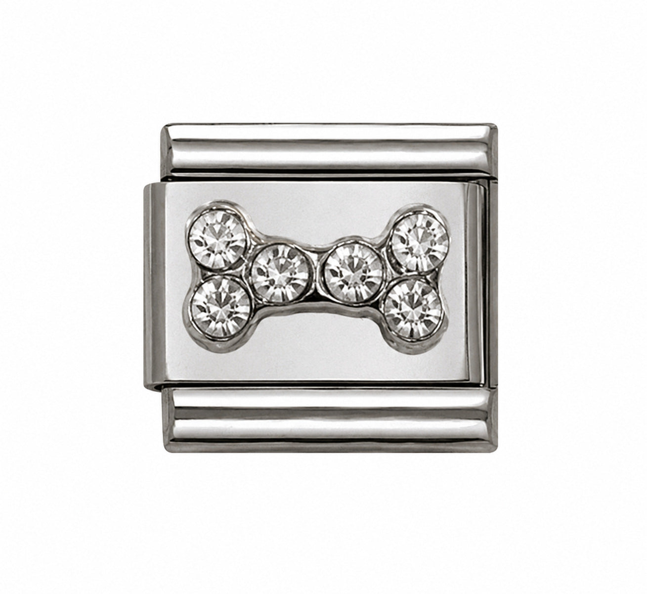 Wholesale Stainless Steel Italian Style Modular Dog Paw Animal Series Bracelet Fashion Accessory Gift