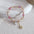 Wholesale Natural Crystal Pearl Sky-pointed Star Sunflower  Bracelet