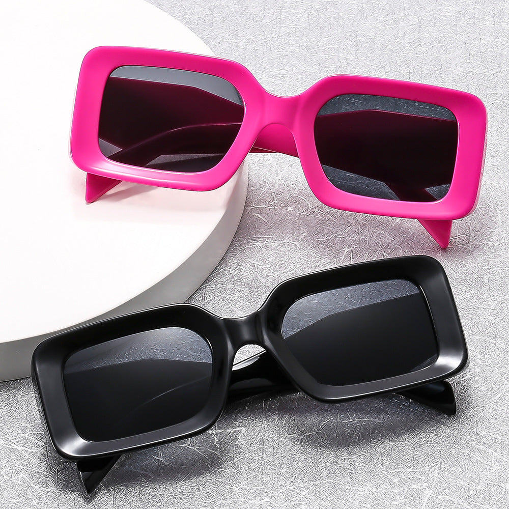 Wholesale  box sunglasses fashion personality  sunglasses