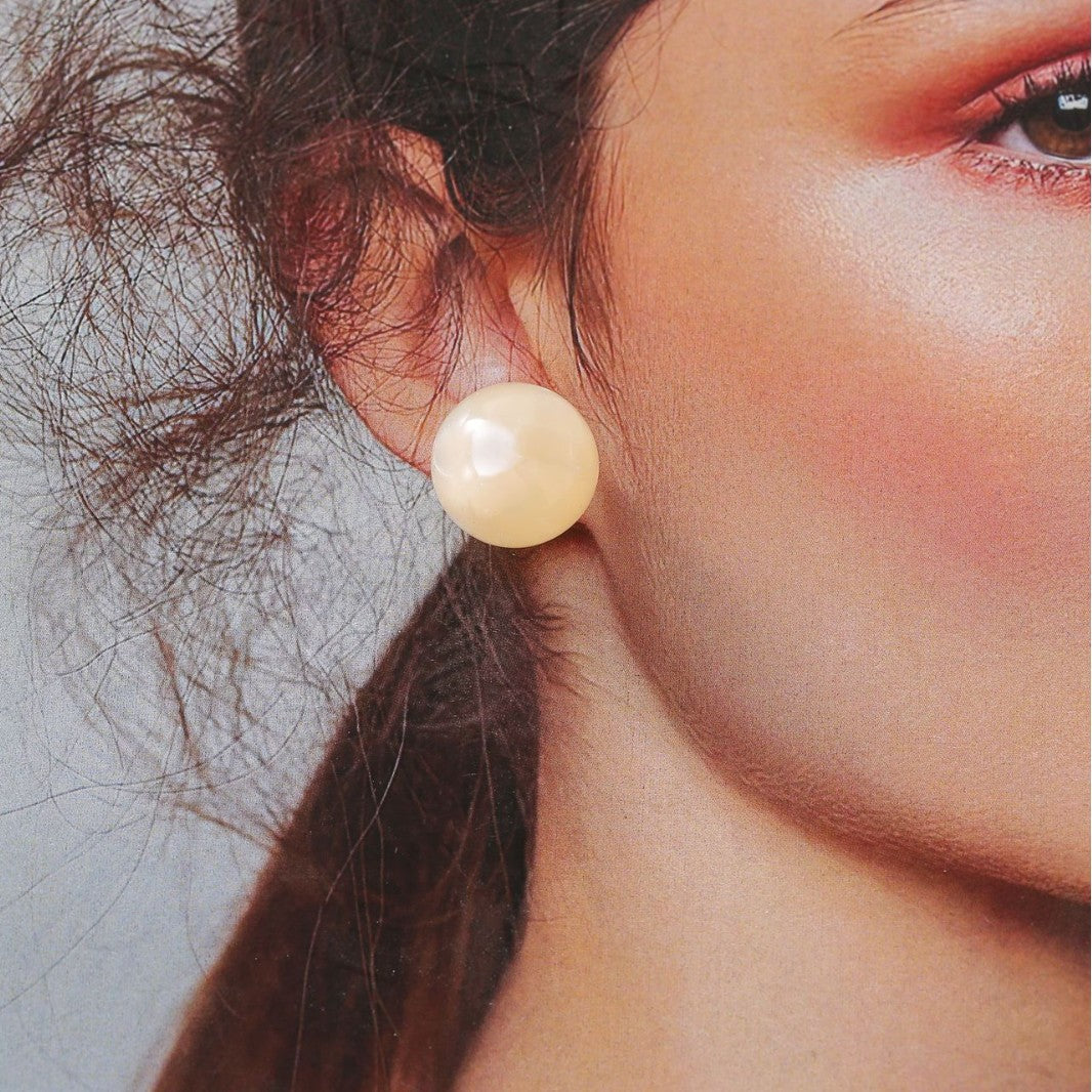 Wholesale 20mm color round beads dopamine earrings