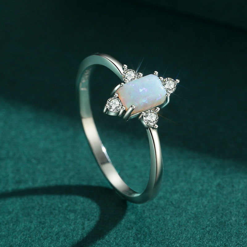 Wholesale  s925 sterling silver vintage opal ring