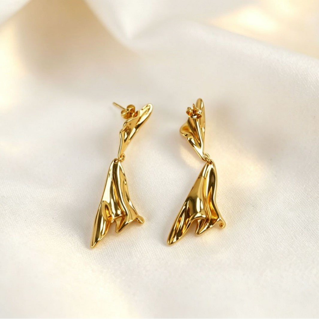 Wholesale Stainless Steel Long Tassel Earrings,  Elegant Korean Style Drop Earrings for Women,  Stylish Jewelry Accessory