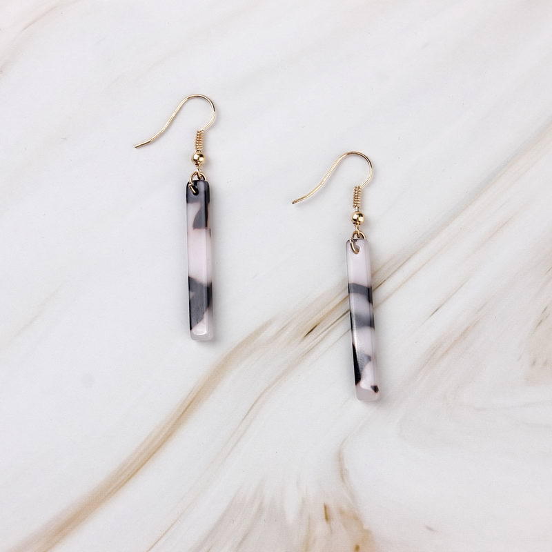 Wholesale Acrylic Fiberboard Long Earrings