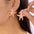Wholesale  Creative Stainless Steel Oil Dripping Starfish Earrings