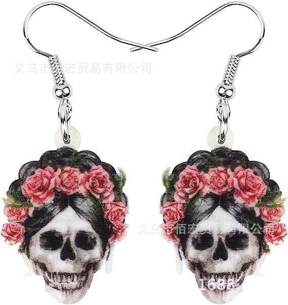 Wholesale  Beautiful Sugar Skull Head Earrings