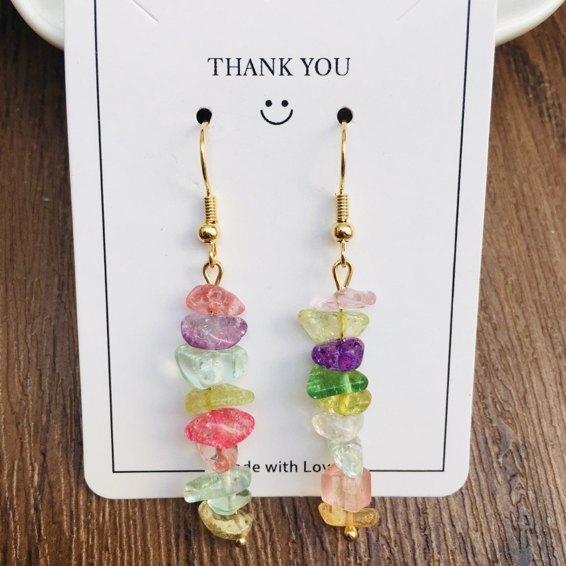 Wholesale Handmade Natural Stone Crystal Beaded Earrings ACC-ES-RongGuan004