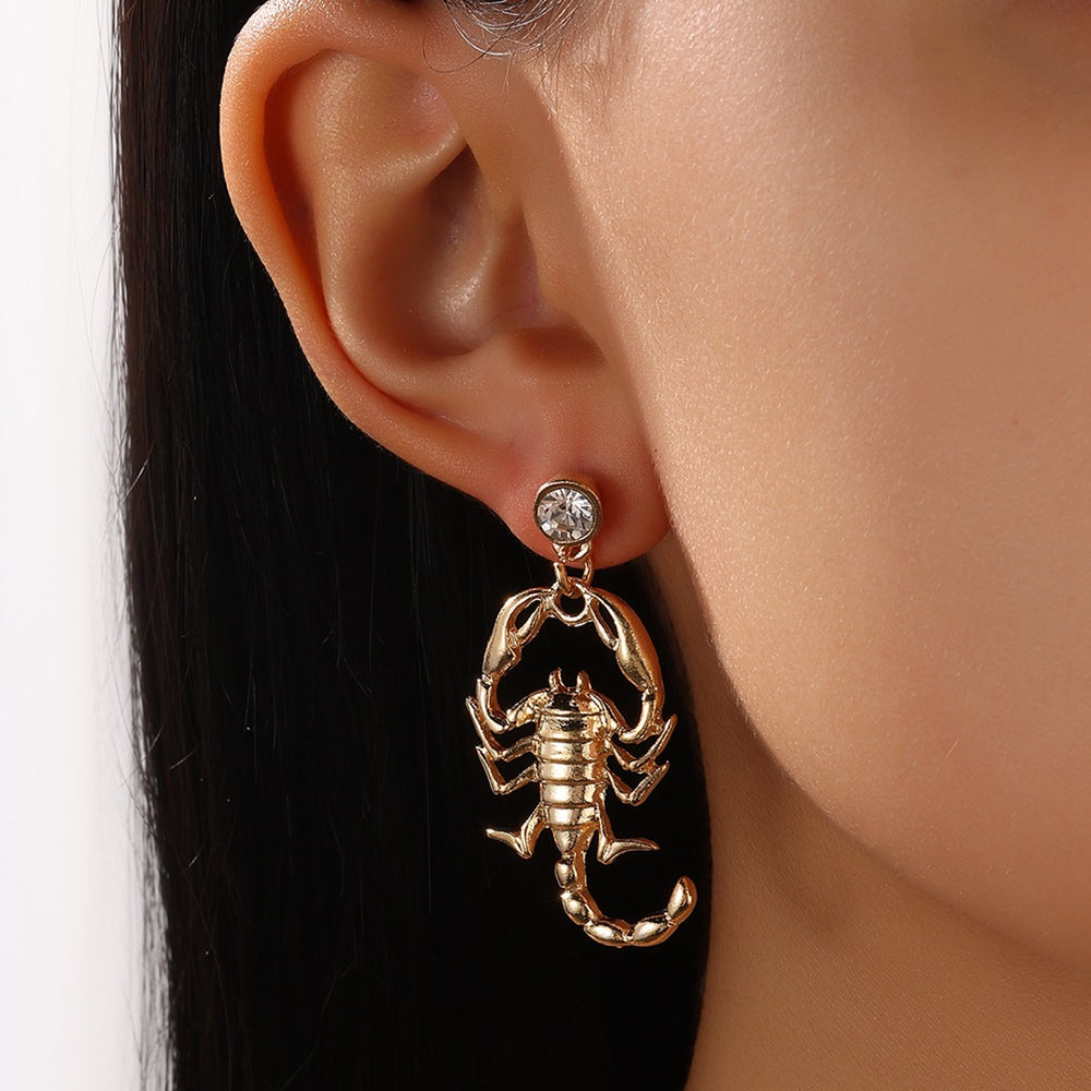 Wholesale Fashion Alloy Drop Earrings Gold Party Jewelry Accessory