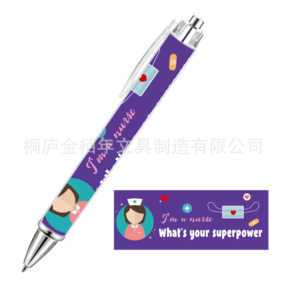 Wholesale Pink Bow Heart Roll Paper Ballpoint Pen