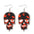 Wholesale Halloween horror blood skull acrylic earrings