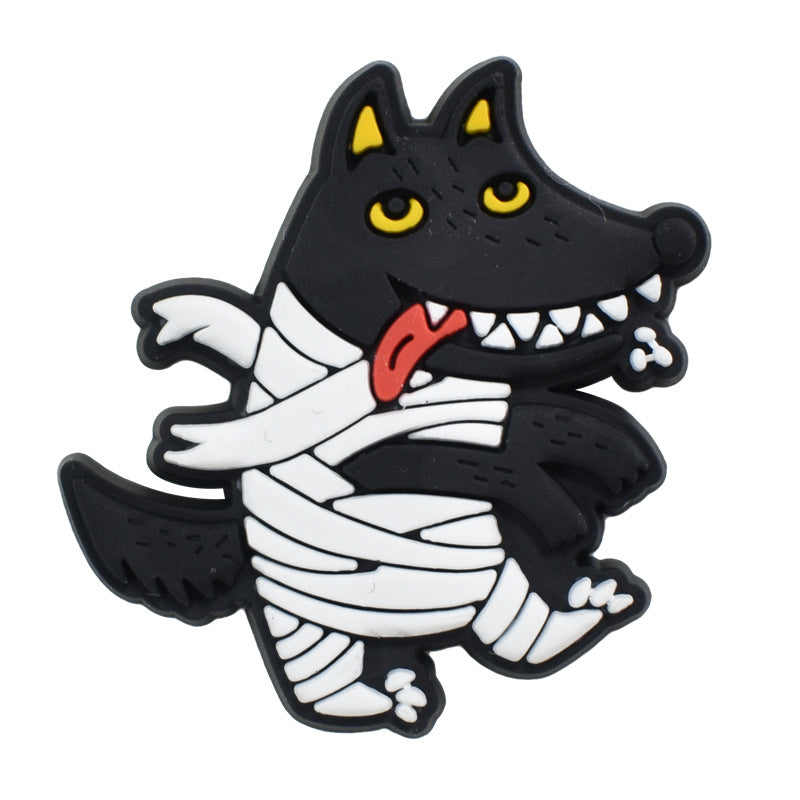 Wholesale Random 100pcs Halloween PVC Soft Rubber Shoe Buckle Decoration ACC-SC-RYY068