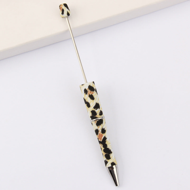 Wholesale Beadable Pens Leopard Print Floral Cow Independence Day Print DIY Beaded Pens ACC-PN-JinBN015