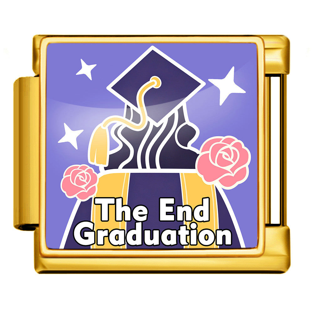 Wholesale Stainless Steel Graduation DIY Charm Bracelet Jewelry Accessory Gift for Students