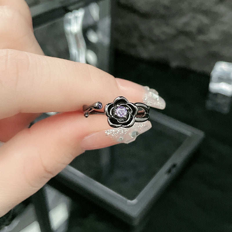 Wholesale  Rose Flower Opening Ring