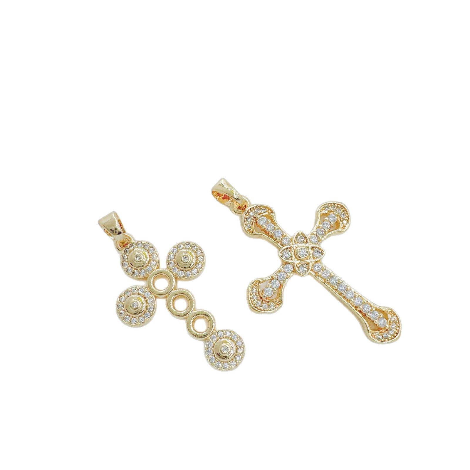 Wholesale Trendy Copper Gold Plated Zircon Pendant Necklace Fashion Accessory