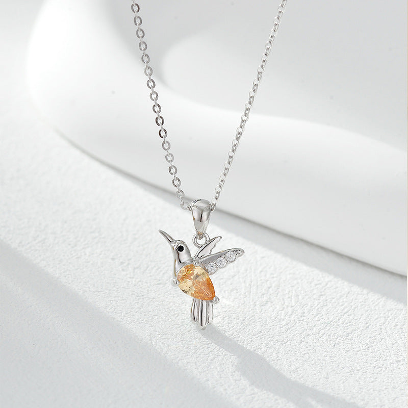 Wholesale  S925 Sterling Silver Necklace  Zircon Pendant Necklaces