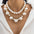 Wholesale  Light Luxury Pearl Beaded Pendant Necklace
