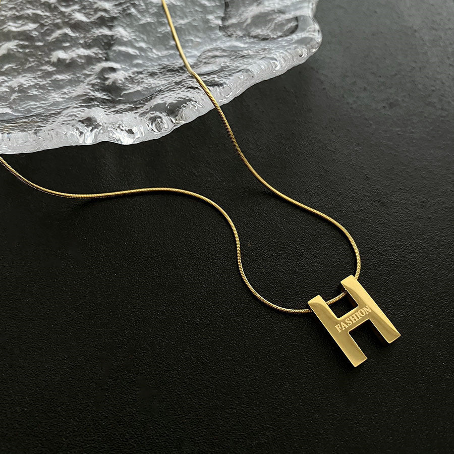 Wholesale Titanium Steel Necklace Rose Necklace ACC-NE-Yuxi016