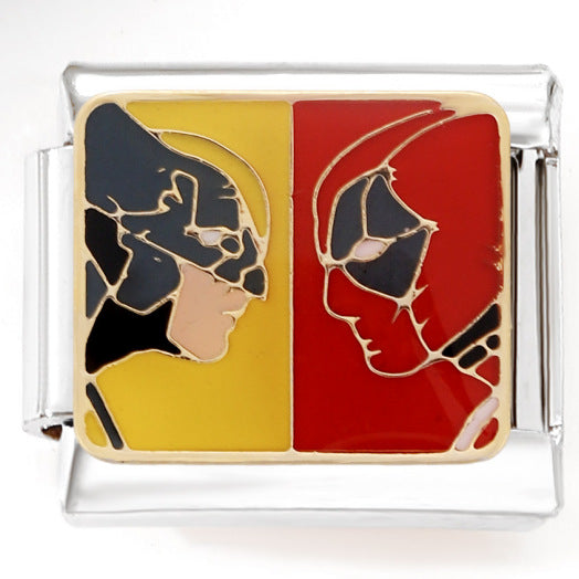 Wholesale Italian charm cartoon character stainless steel modular bracelet