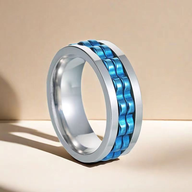 Wholesale Titanium Steel Rings Men’s Rings ACC-RS-Xinj007