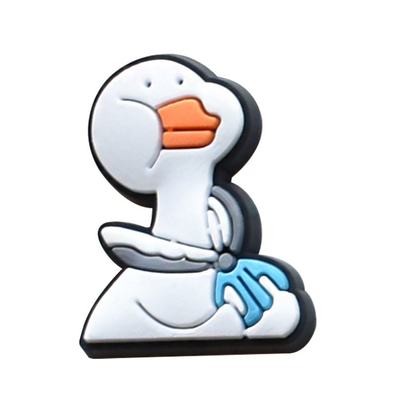 Wholesale Random 100pcs Small Animal PVC Soft Rubber Shoe Buckle Decoration ACC-SC-RYY056